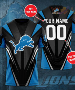 Detroit Lions 3D T shirt 02