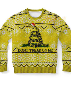 Dont Tread On Me Ugly Christmas 3D Sweater