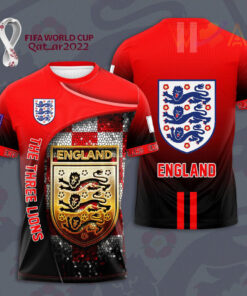 England The Three Lions 3D T shirt
