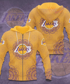 FAN designed Los Angeles Lakers LAL NBA Zip up Hoodie