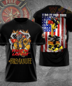Firefighter 3D T shirt Design