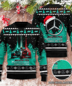 Formula One Team Mercedes AMG Petronas 3D Christmas Sweater 2022