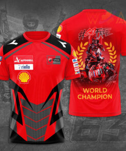 Francesco Bagnaia Go Free 3D T shirt