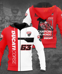Francesco Bagnaia x Ducati Lenovo 2022 zip up hoodie