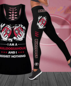 Georgia Bulldogs Hollow Tank Top Leggings 03