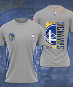 Golden State Warriors T shirt 3D S5 grey