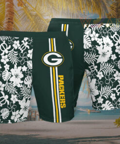 Green Bay Packers 3D Hawaiian Shirt Hawaiian Shorts 04