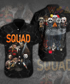 Horror Movies Halloween Sleeve Dress Shirt 002