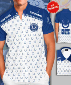 Indianapolis Colts 3D Short Sleeve Dress Shirt 02