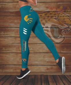 Jacksonville Jaguars Hollow Tank Top Leggings 03
