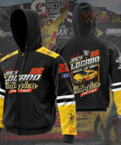 Joey Logano 2022 3D zip up hoodie