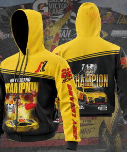 Joey Logano Apparel 3D zip up hoodie