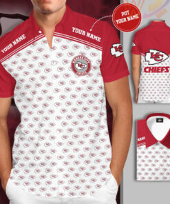 Kansas City Chiefs 3D Short Sleeve Dress Shirt 04