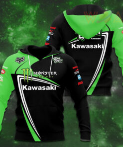 Kawasaki Racing Team 3D Apparels Hoodie