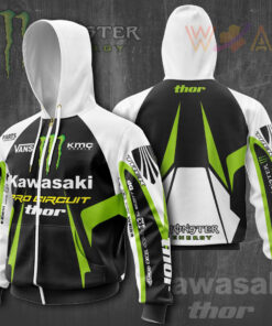 Kawasaki Racing Team 3D Apparels S11 Zip Hoodie