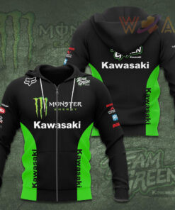 Kawasaki Racing Team 3D Apparels S4 Zip Hoodie