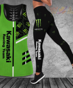 Kawasaki Racing Team 3D Hollow Tank Top Leggings S1