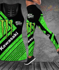 Kawasaki Racing Team 3D Hollow Tank Top Leggings S2