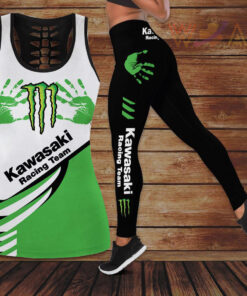 Kawasaki Racing Team 3d Hollow Tank Top Leggings