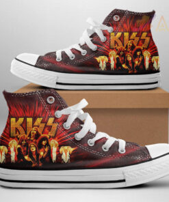 Kiss Band High Top Canvas Shoe WOAHTEE15823S4 Design 1