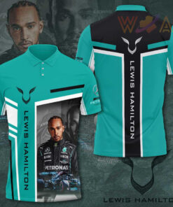 Lewis Hamilton Mercedes AMG Petronas F1 Team 3D Apparels S37 Polo