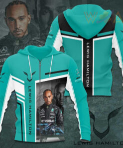 Lewis Hamilton Mercedes AMG Petronas F1 Team 3D Apparels S37 Zip Hoodie