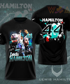 Lewis Hamilton Mercedes AMG Petronas F1 Team 3D T shirt S25