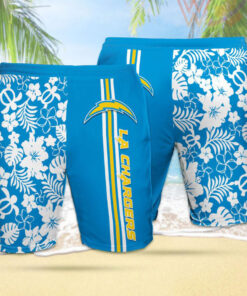 Los Angeles Chargers 3D Hawaiian Shorts