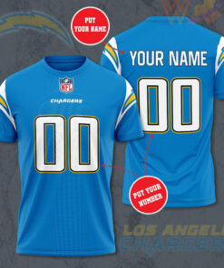 Los Angeles Chargers 3D T shirt 05