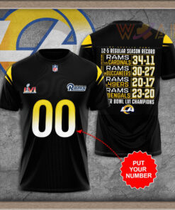 Los Angeles Rams 3D T shirt 02