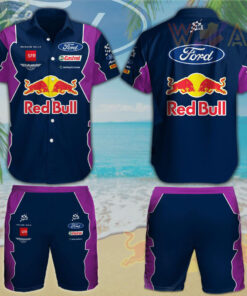 M Sport Ford World Rally Team 3D Hawaiian Shirt Hawaiian Shorts 02