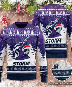 Melbourne Storm 3D Christmas Sweater 2022