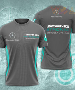 Mercedes AMG Petronas F1 2022 Team 3D T Shirt Gray