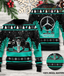 Mercedes AMG Petronas F1 3D Ugly Sweater