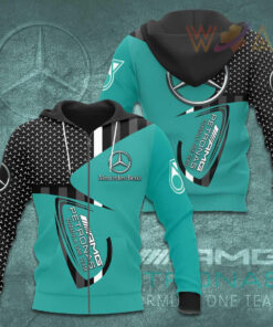 Mercedes AMG Petronas F1 Team 3D Apparels S32 Zip Hoodie