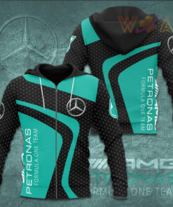 Mercedes AMG Petronas F1 Team 3D Apparels S40 Zip Hoodie