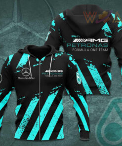 Mercedes AMG Petronas F1 Team 3D Apparels S45 Zip Hoodie