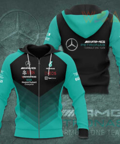 Mercedes AMG Petronas F1 Team 3D Apparels S47 Zip Hoodie