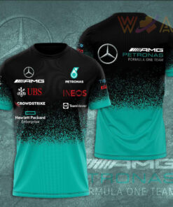 Mercedes AMG Petronas F1 Team 3D Apparels S48 T shirt