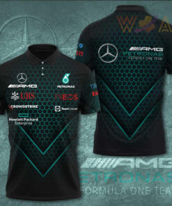 Mercedes AMG Petronas F1 Team 3D Apparels S49 Polo