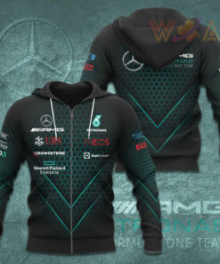 Mercedes AMG Petronas F1 Team 3D Apparels S49 Zip Hoodie