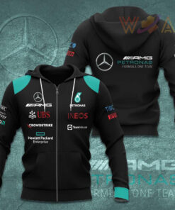 Mercedes AMG Petronas F1 Team 3D Apparels S51 Zip Hoodie