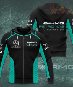 Mercedes AMG Petronas F1 Team 3D Apparels S52 Zip Hoodie