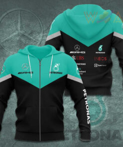 Mercedes AMG Petronas F1 Team 3D Apparels S53 Zip Hoodie