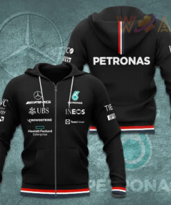 Mercedes AMG Petronas F1 Team 3D Apparels S55 Zip Hoodie