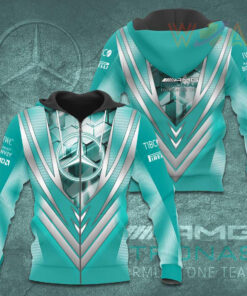 Mercedes AMG Petronas F1 Team 3D Apparels S60 Zip Hoodie