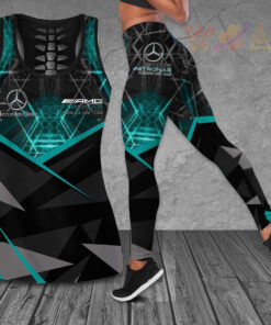 Mercedes AMG Petronas F1 Team 3D G01 Hollow Tank Top Leggings
