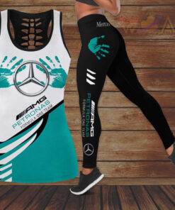 Mercedes AMG Petronas F1 Team 3D G10 Hollow Tank Top Leggings