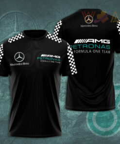 Mercedes AMG Petronas F1 Team 3D T Shirt S5 Black