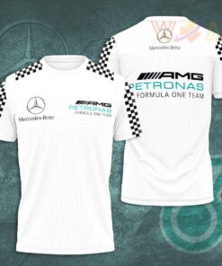 Mercedes AMG Petronas F1 Team 3D T Shirt S5 White